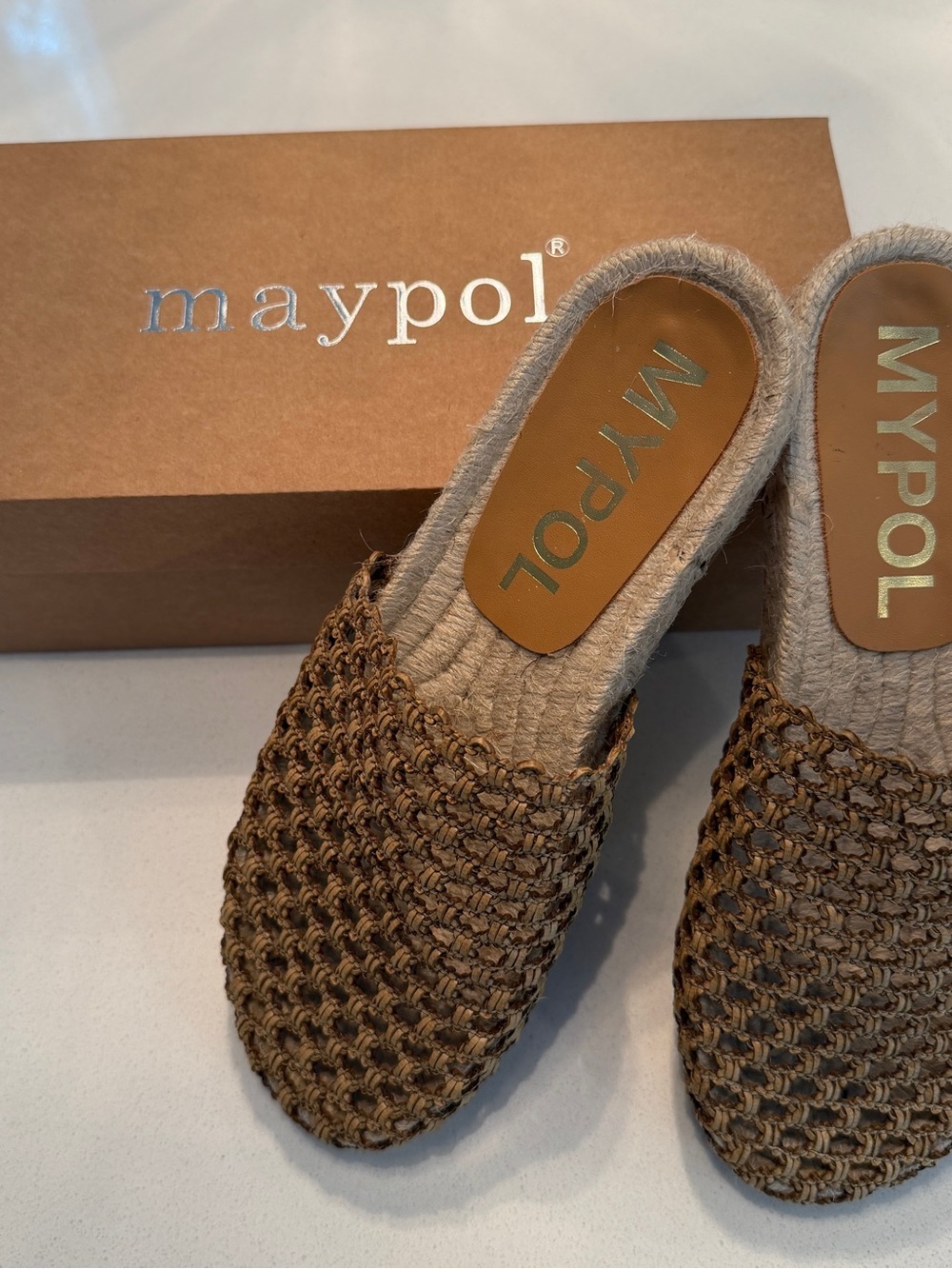 MYPOL espadrilles Bico slip on Mule size 38